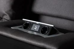 Comfort Living Reclinersofa med hjørne Singapore reclinersofa 3-seter kunstskinn Svart