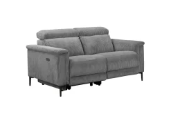 Loft24 2 Seter Sofa-Reclinersofa uten hjørne Lund reclinersofa 2-seter Lightgrey