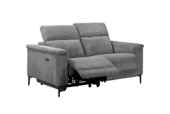 Loft24 2 Seter Sofa-Reclinersofa uten hjørne Lund reclinersofa 2-seter Lightgrey