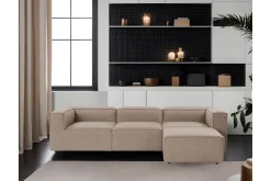 Sofa Med Sjeselong-Redlands Sofa med Sjeselong 3-seter Brun