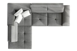 Velour Sofa & Fløyel Sofa-Reginia Hjørnesovesofa Venstre Nour Sammet 17 + Cherie 11