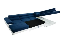 U-Sofa-Reginia Sofa med Divan og Sjeselong 4-seter Hvit
