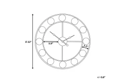 Veggklokke-Reiden Veggklokke 56 cm Flerfärgad