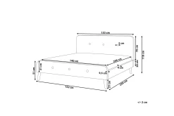 Bedly Sengeramme & Sengestamme-Rennes Dobbeltseng 140 | 200 cm Grey