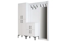 Møbelsett Til Gang & Entre|Møbelsett Til Gang & Entre-Retzow Hallmöbelset 35x180 cm Hvit