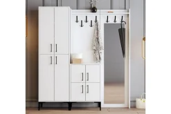 Møbelsett Til Gang & Entre|Møbelsett Til Gang & Entre-Retzow Hallmöbelset 35x180 cm Hvit