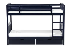 Barneseng & Juniorseng-Revin Køyeseng 90x200 cm med Oppbevaring Blå