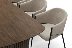 Bark Sminkebord & Toalettbord|Spisegrupper-Richeto spisebord 210 cm med 6 Filip spisestoler Røkt eik