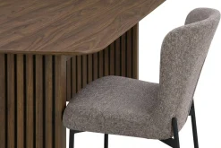 Bark Richeto spisegruppe røkt eik 210 cm med 6 Elsie spisestoler