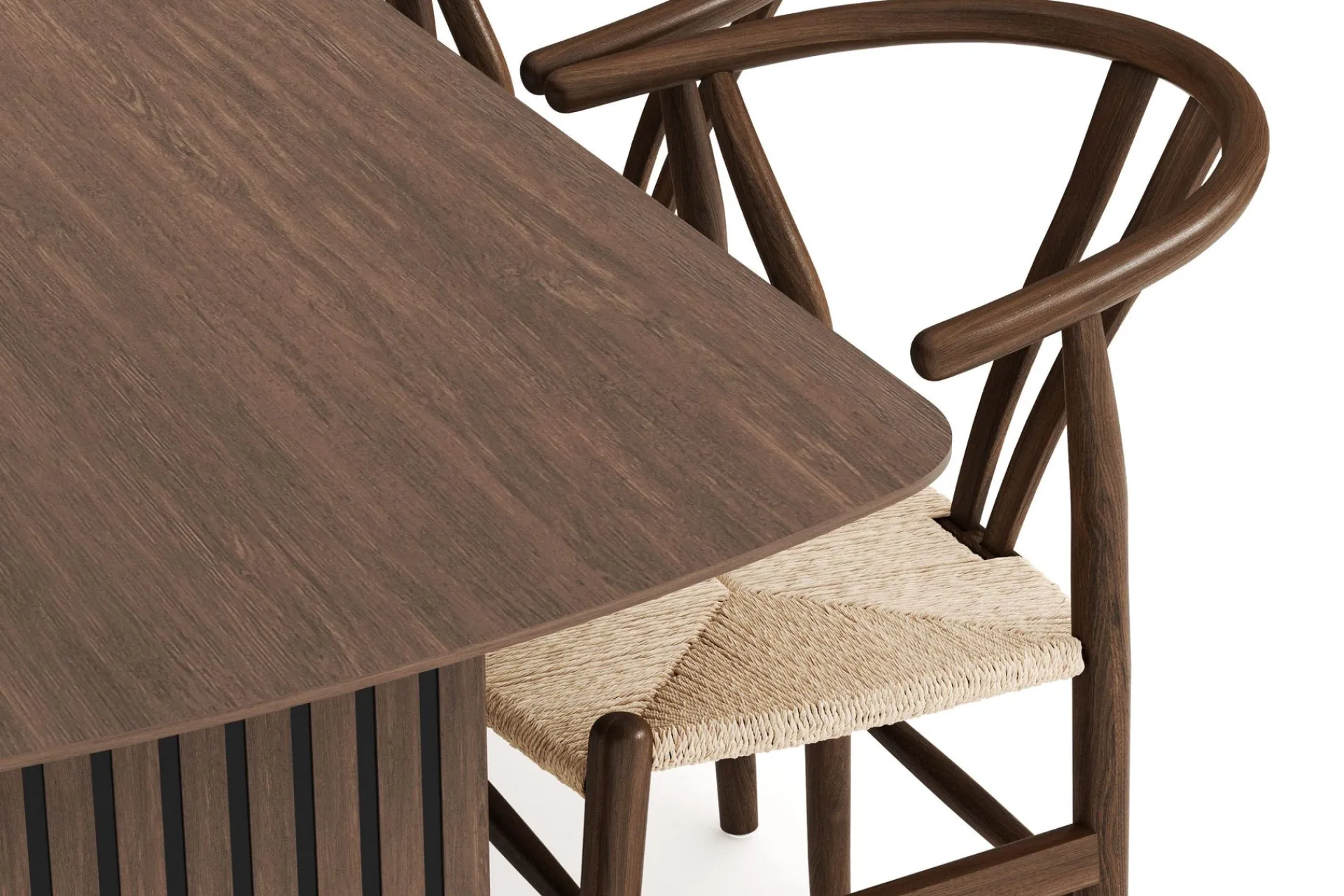 Bark Richeto Spisegruppe 240 cm med 6 Dastoori Spisestoler