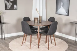 Venture Home Ridones Spisegruppe 100 cm Rund inkl. 4 Ypas Stoler