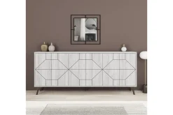 Gangbord|Avlastningsbord-Rinorea Konsollbord 184x77,4 cm Hvit