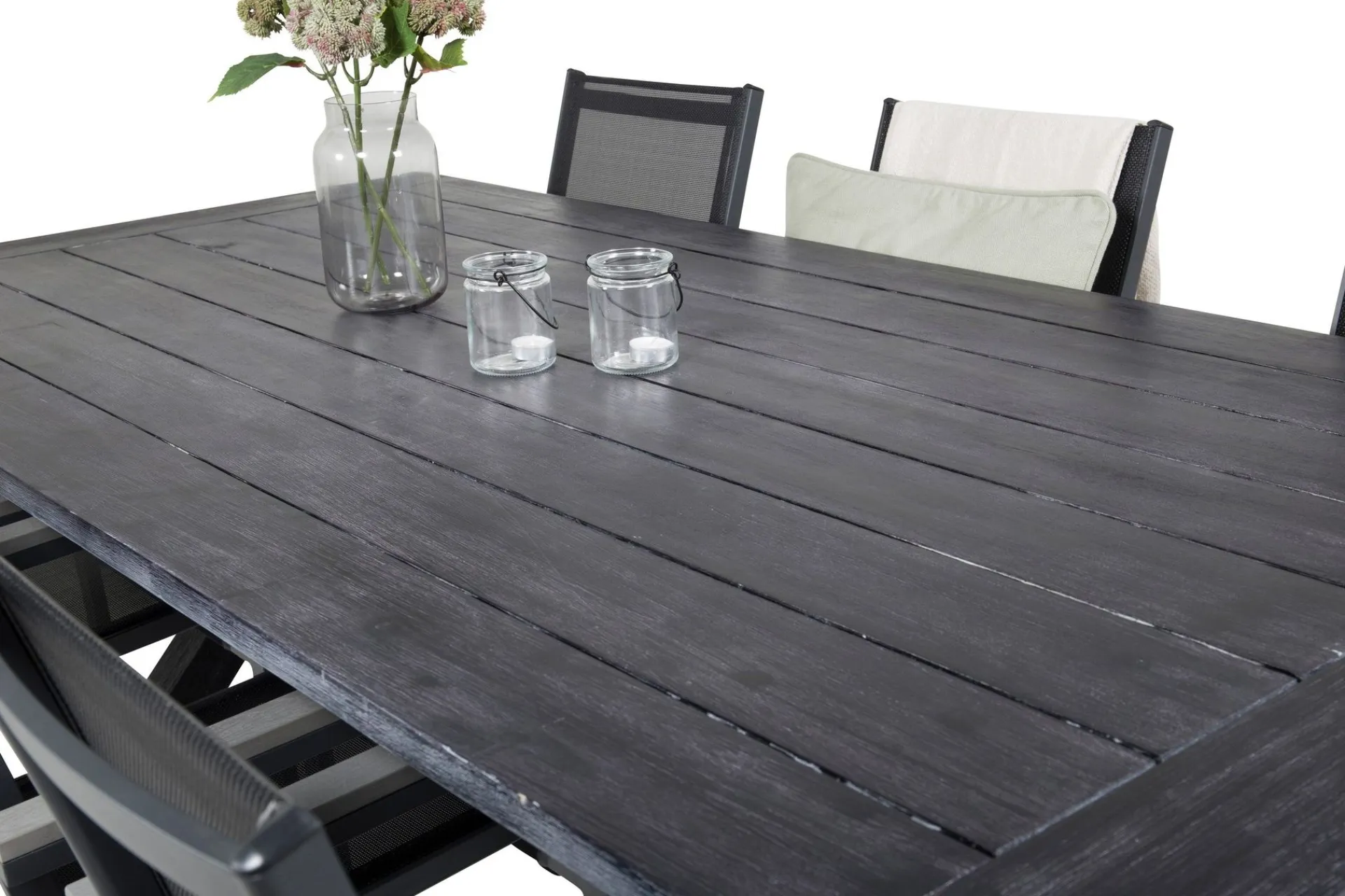 Venture Home Rives Spisegruppe 200cm + 6 Parma Karmstoler