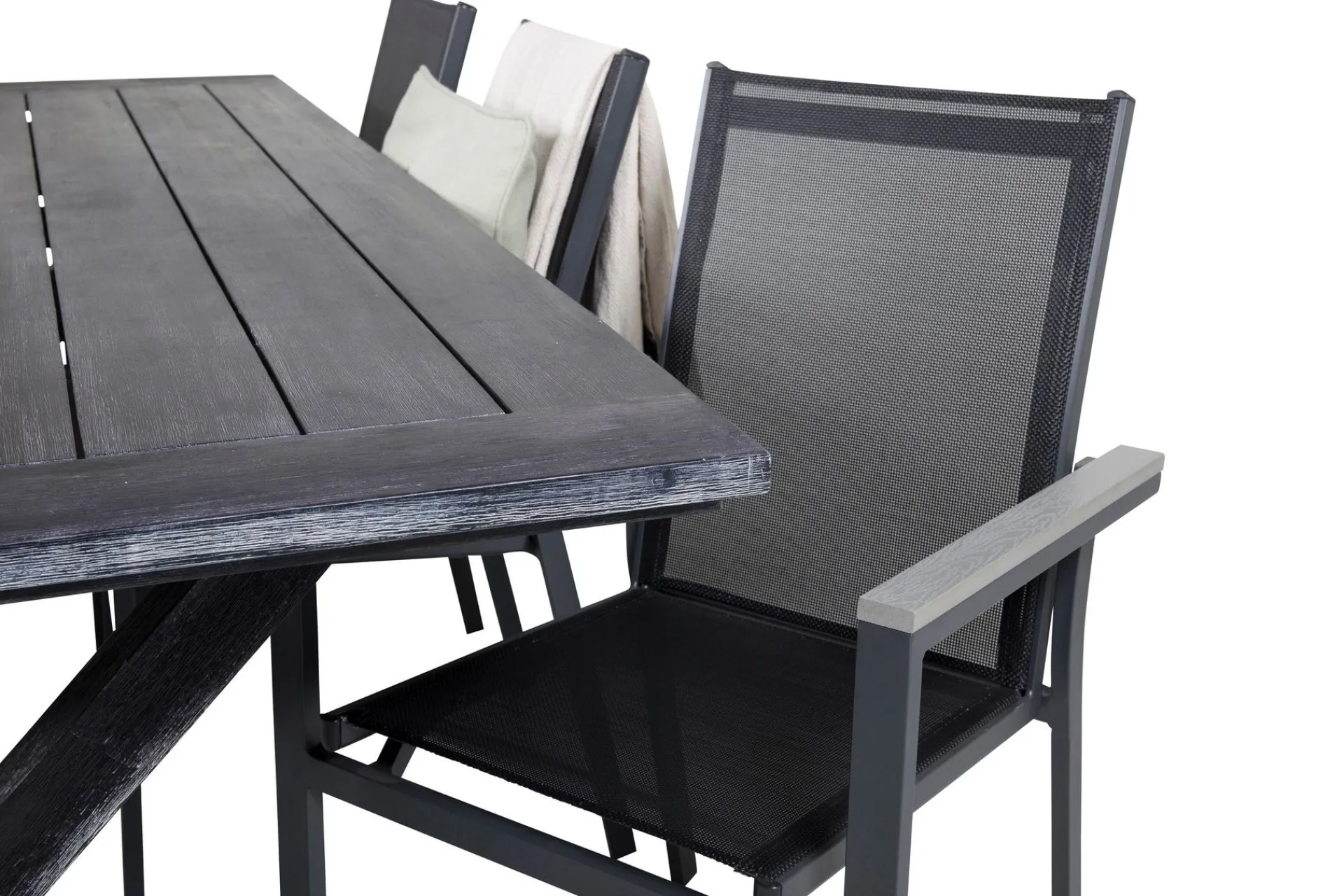 Venture Home Rives Spisegruppe 200cm + 6 Parma Karmstoler