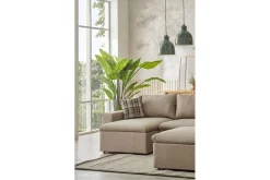 Sofa Med Sjeselong-Rivran Sofa med Divan 4-sits Cream