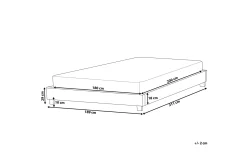 Bedly Sengeramme & Sengestamme-Roanne Dobbeltseng 180 | 200 cm Beige