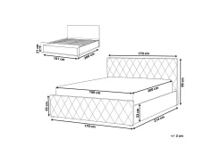 Rochefort Oppbevaringsseng 160x200 cm