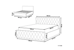 Rochefort Oppbevaringsseng 180x200 cm