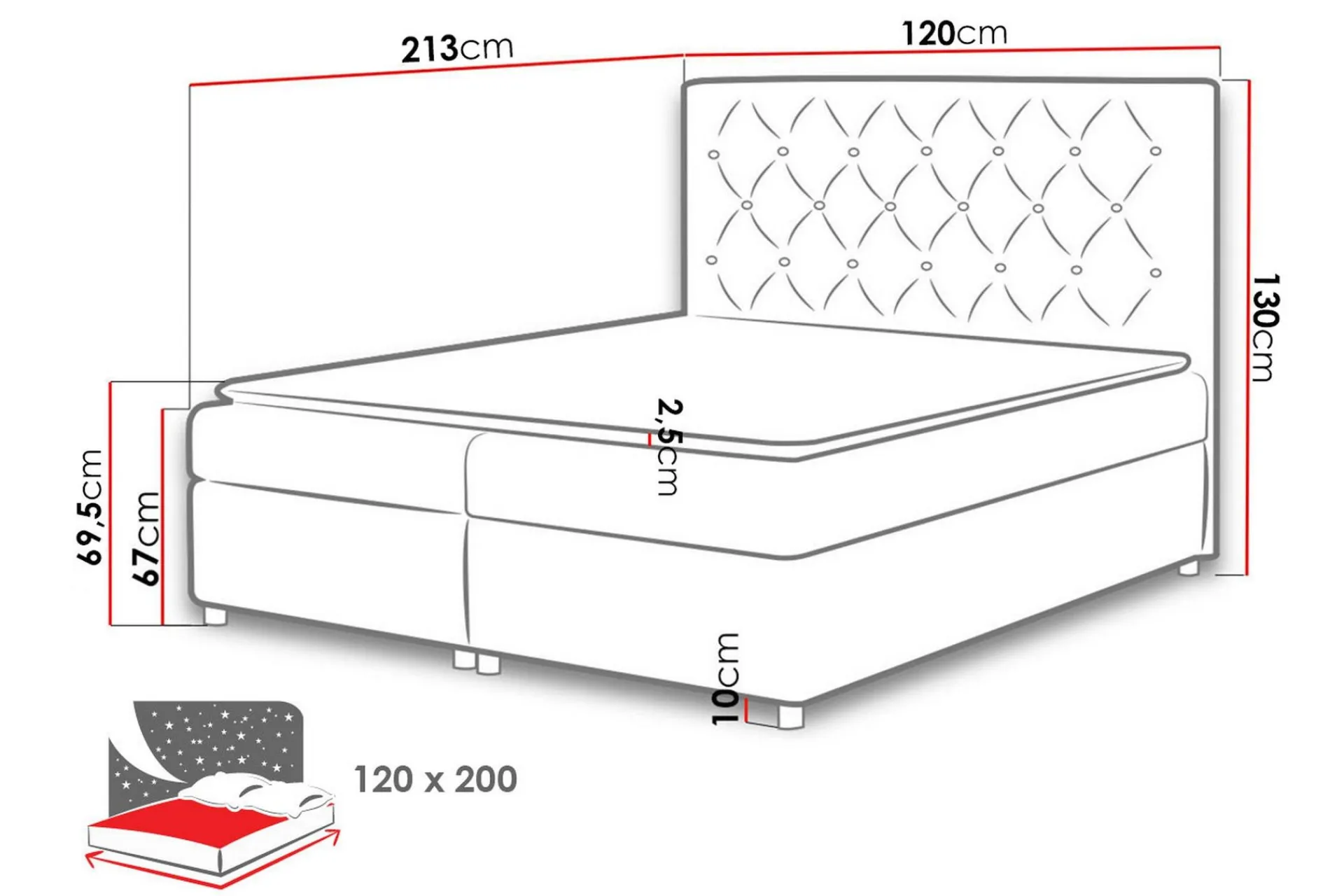 Seng Med Oppbevaring|Komplett Sengepakke-Roma Sengepakke 120x200 cm Haze 17