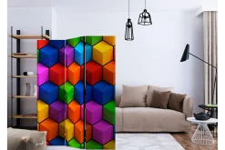 Bretteskjerm-Romdeler Colorful Geometric Boxes