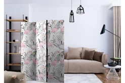 Bretteskjerm-Romdeler Flamingos and Twigs
