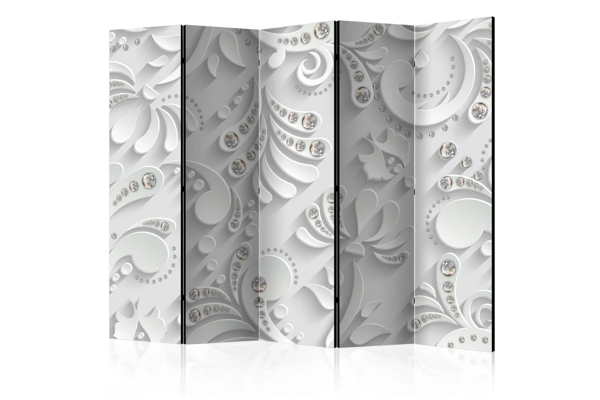 Bretteskjerm-Romdeler Flowers with Crystals II