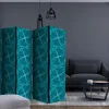 Bretteskjerm-Romdeler Geometric Turquoise II