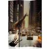Bretteskjerm-Romdeler Giraffe in the Big City