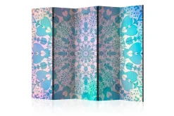 Bretteskjerm-Romdeler Girly Mandala Blue II