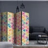 Bretteskjerm-Romdeler Letters and Triangles II