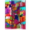 Bretteskjerm-Romdeler Rainbow-Hued Town