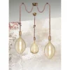 Trio Lighting Kjøkkenlampe|Taklampe-Rope Pendellampe E27 Antikk Messing