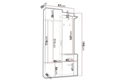 Rosehall Highboard Black