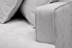 Scandinavian Choice Velour Sofa & Fløyel Sofa|Sofa Med Sjeselong-Rossita Lyx 4-seter Ekstra dyp Sofa med Sjeselong Venstre Grey