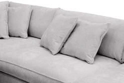 Scandinavian Choice Velour Sofa & Fløyel Sofa|Sofa Med Sjeselong-Rossita Lyx 4-seter Ekstra dyp Sofa med Sjeselong Venstre Grey
