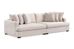 Scandinavian Choice Velour Sofa & Fløyel Sofa-Rossita Lyx 4-seters Ekstra Dyp Sofa i Fløyel Beige