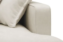 Scandinavian Choice U-Sofa-Rossita Lyx 6-seters høyrevendt U-formet ekstra dyp sofa med divan og sjeselong i stoff Beige
