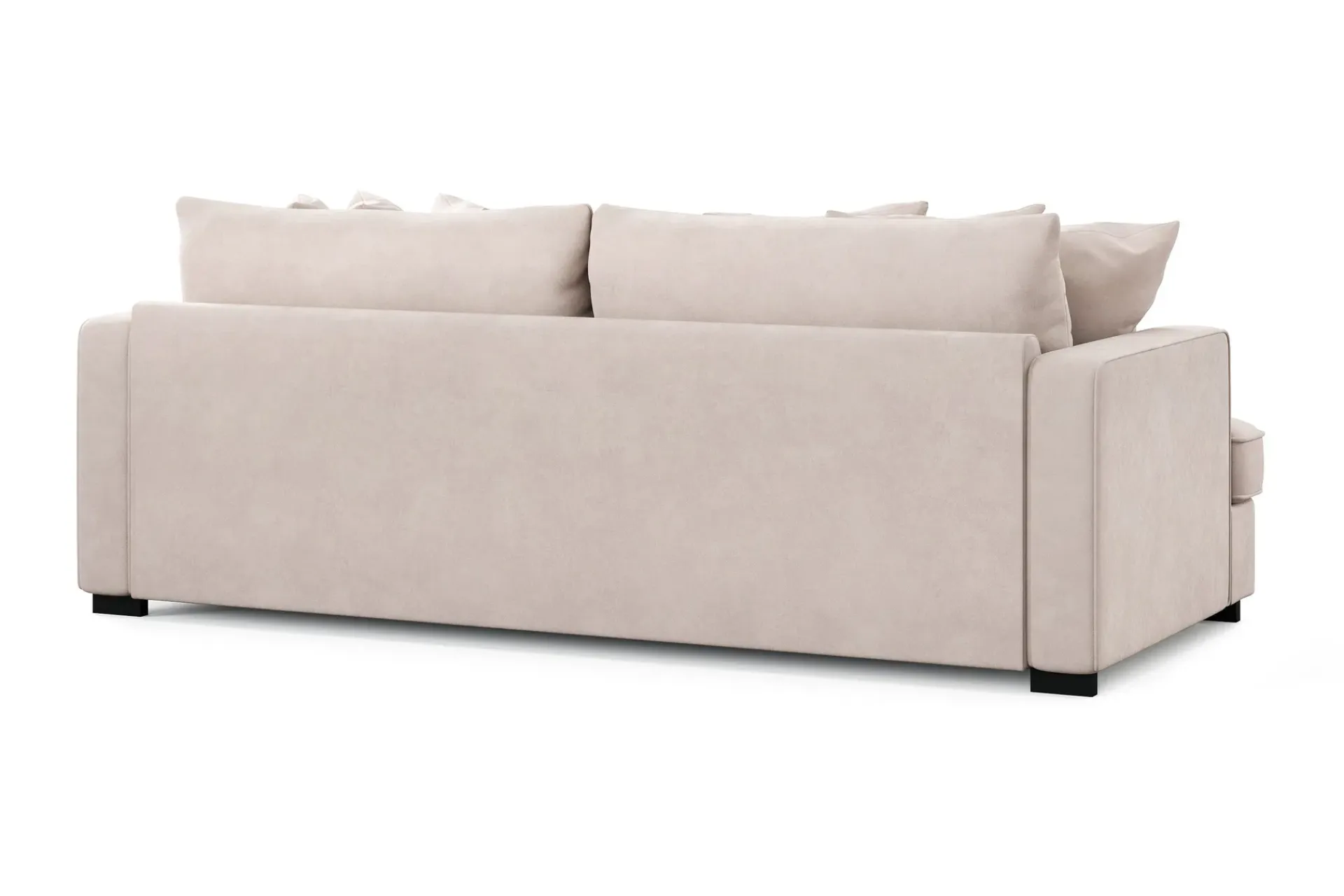 Scandinavian Choice Velour Sofa & Fløyel Sofa-Rossita 4-seters Dyp Fløyelssofa Beige