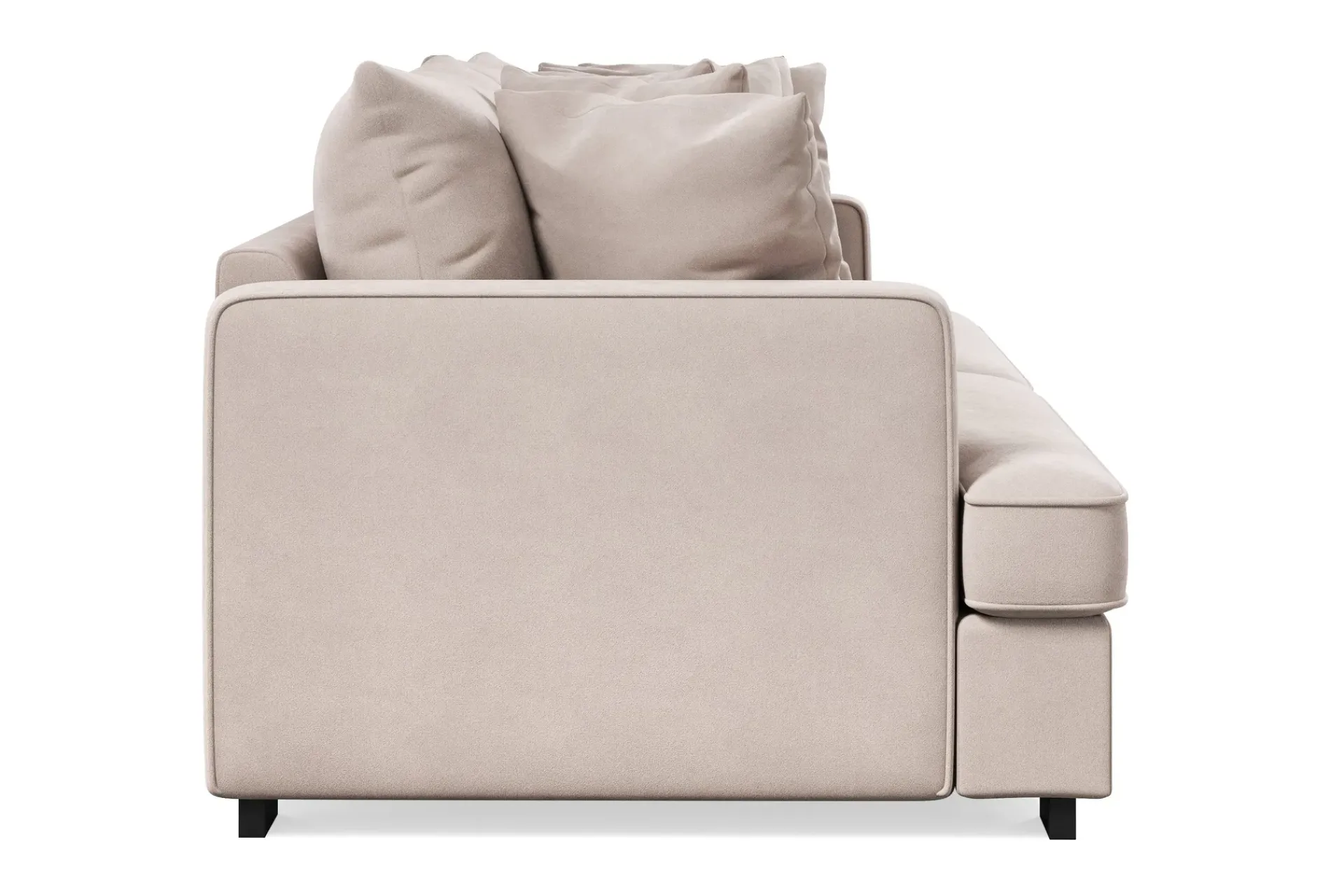 Scandinavian Choice Velour Sofa & Fløyel Sofa-Rossita 4-seters Dyp Fløyelssofa Beige