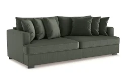Scandinavian Choice 2 Seter Sofa|Sofa Med Sjeselong-Rossita 4-seters Dyp Sofa i Kordfløyel Mørkegrønn