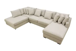Scandinavian Choice Rossita 5-seters Venstrevendt U-formet Dyp Sofa med Divan og Sjeselong i Stoff