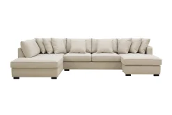 Scandinavian Choice Rossita 5-seters Venstrevendt U-formet Dyp Sofa med Divan og Sjeselong i Stoff
