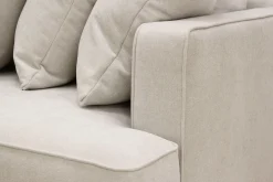 Scandinavian Choice Rossita 4-seters Venstrevendt L-formet Dyp Sjeselongsofa med Hel Pute i Stoff