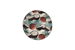 Moderne Tepper-Round Matte Coconut (100) Flerfärgad