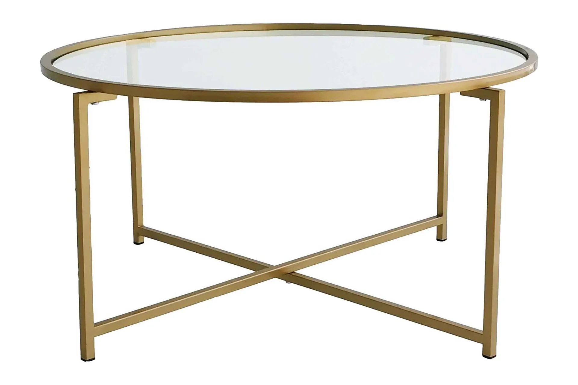 Sofabord-Rowman Sofabord 83 cm Rundt Gull