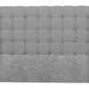 Sengetilbehør & Sengegavl-Royal Sengegavl med Knapper 180 cm Lysegrå