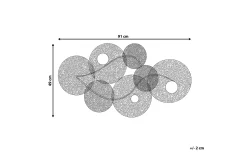 Skilt-Rubidium Veggdekorasjon Med Skjell 91 cm Grønn