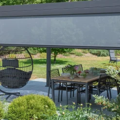 Veranda & Terrasse|Avskjerming & Vindskjerm-Rullegardin til paviljong HOME4YOU Mirador-80/88 3M, Grå