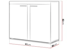Concept 55 Sideboard & Skjenker-Rumba Skjenk 97,2x40,3x82 cm Tre/Natur
