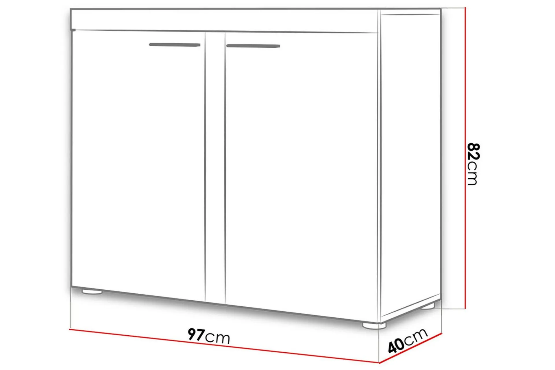 Concept 55 Sideboard & Skjenker-Rumba Skjenk 97,2x40,3x82 cm Tre/Natur